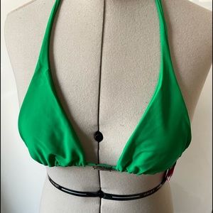 Cia. Maritime Triangle Bikini Top Color-Green Size-Medium NWT